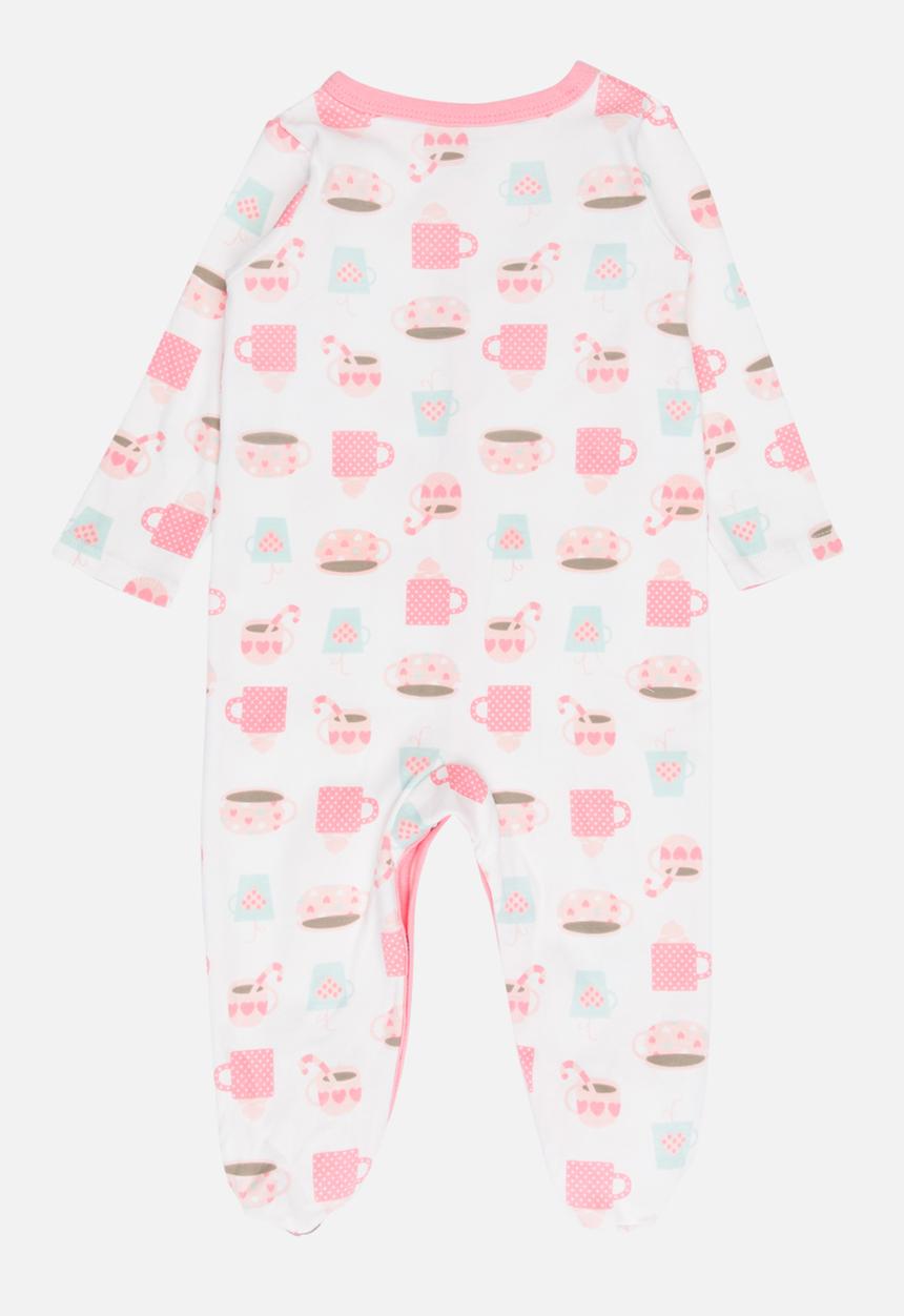 Pop Candy - Printed Sleepsuit Pale Pink