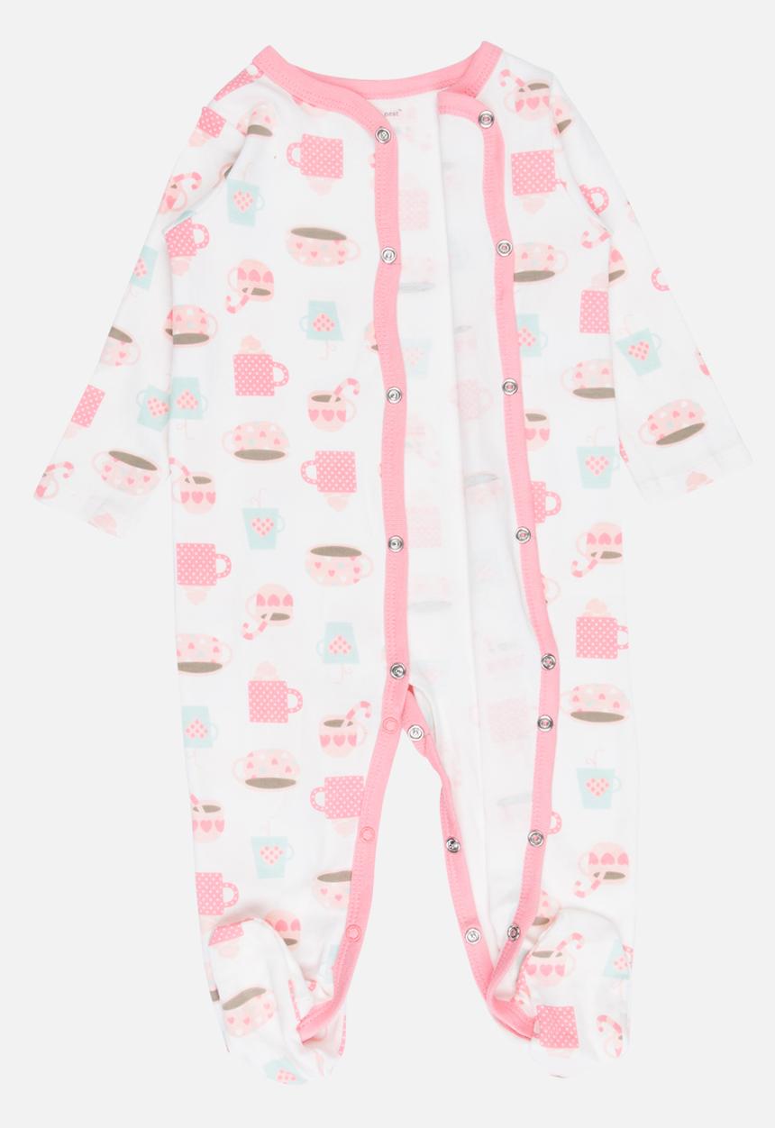 Pop Candy - Printed Sleepsuit Pale Pink