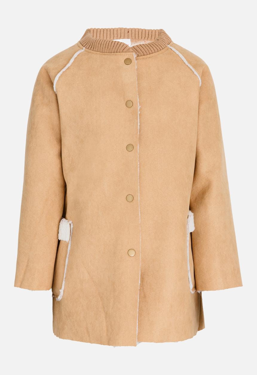Pop Candy - Girls long jacket - camel