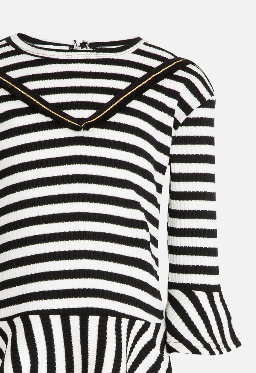 Pop Candy - Stripe Dress Black and White