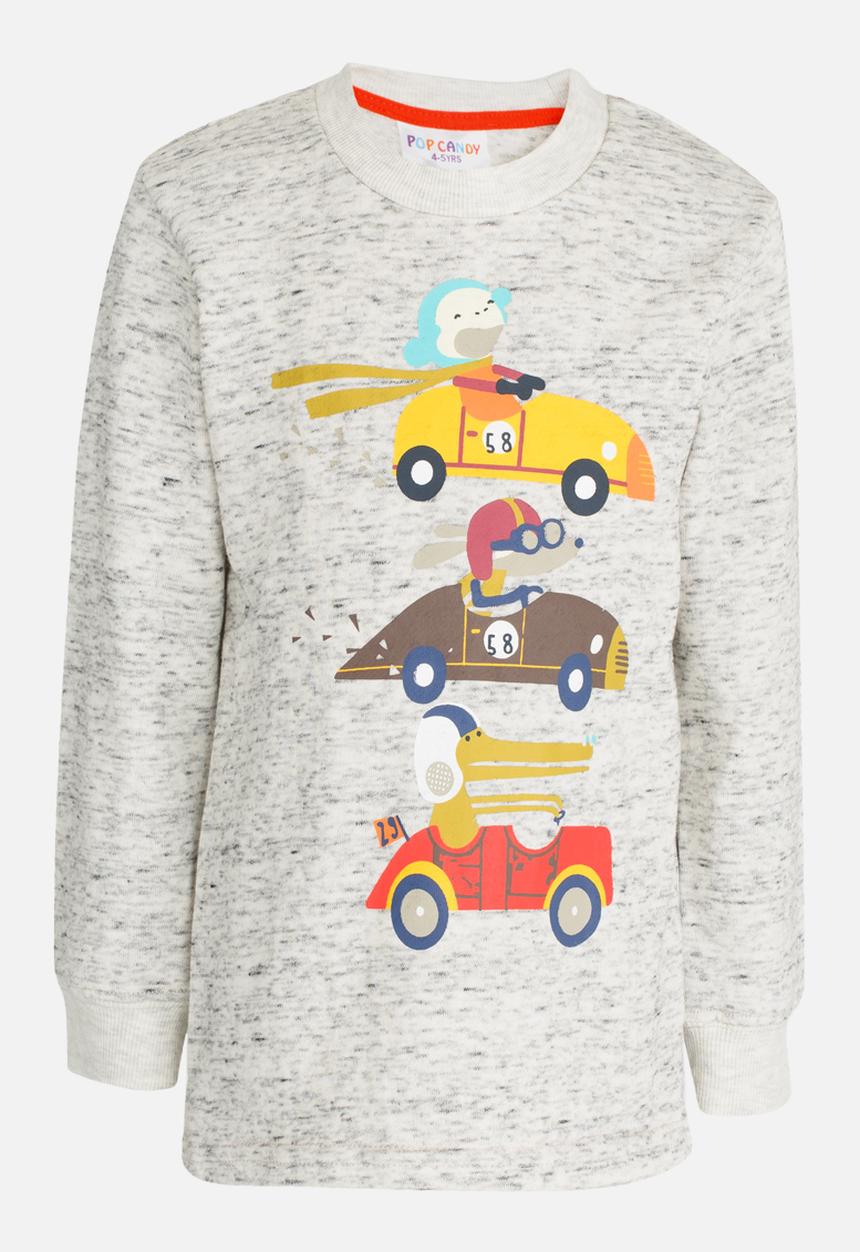 Pop Candy - Boys Printed Tee Stone