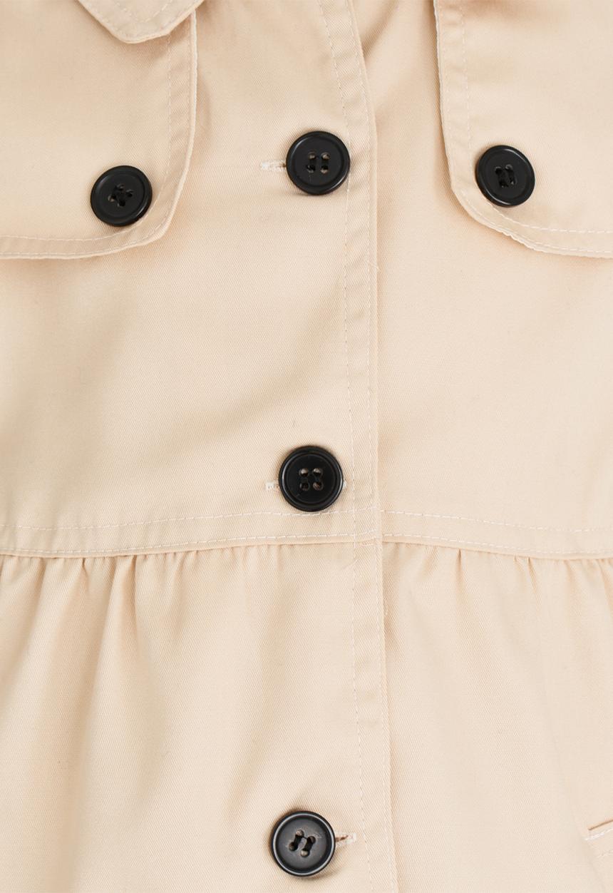 Pop Candy - Hooded Parker Jacket Stone