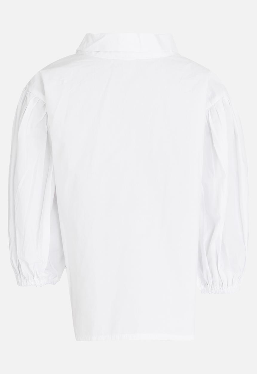 Pop Candy - Pussy Bow Blouse White