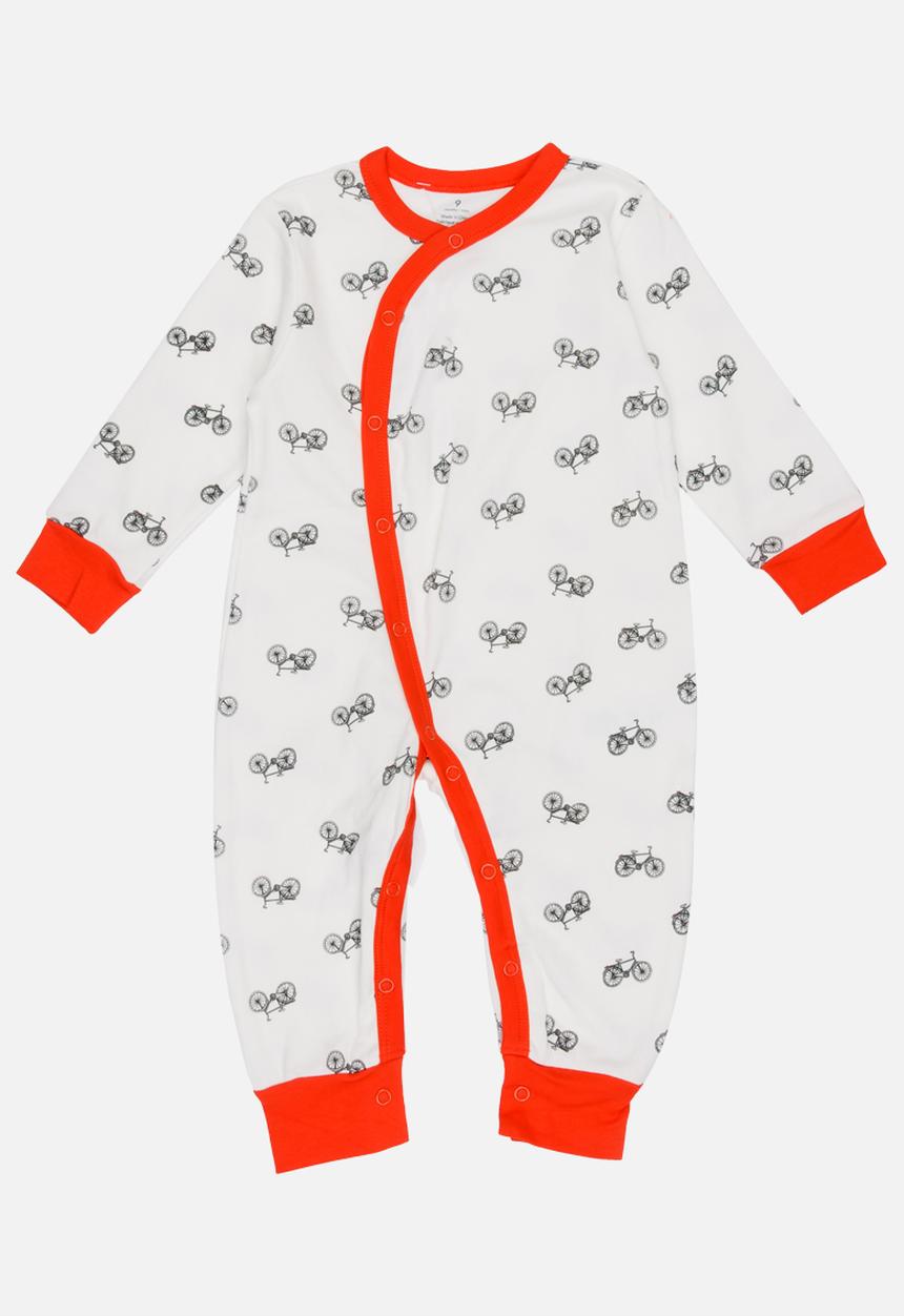 Pop Candy - Printed Sleepsuit White