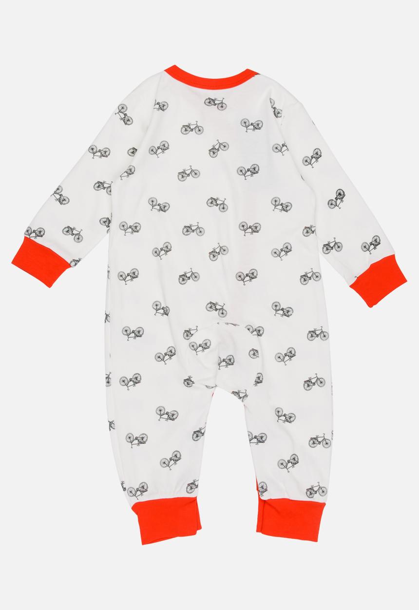 Pop Candy - Printed Sleepsuit White