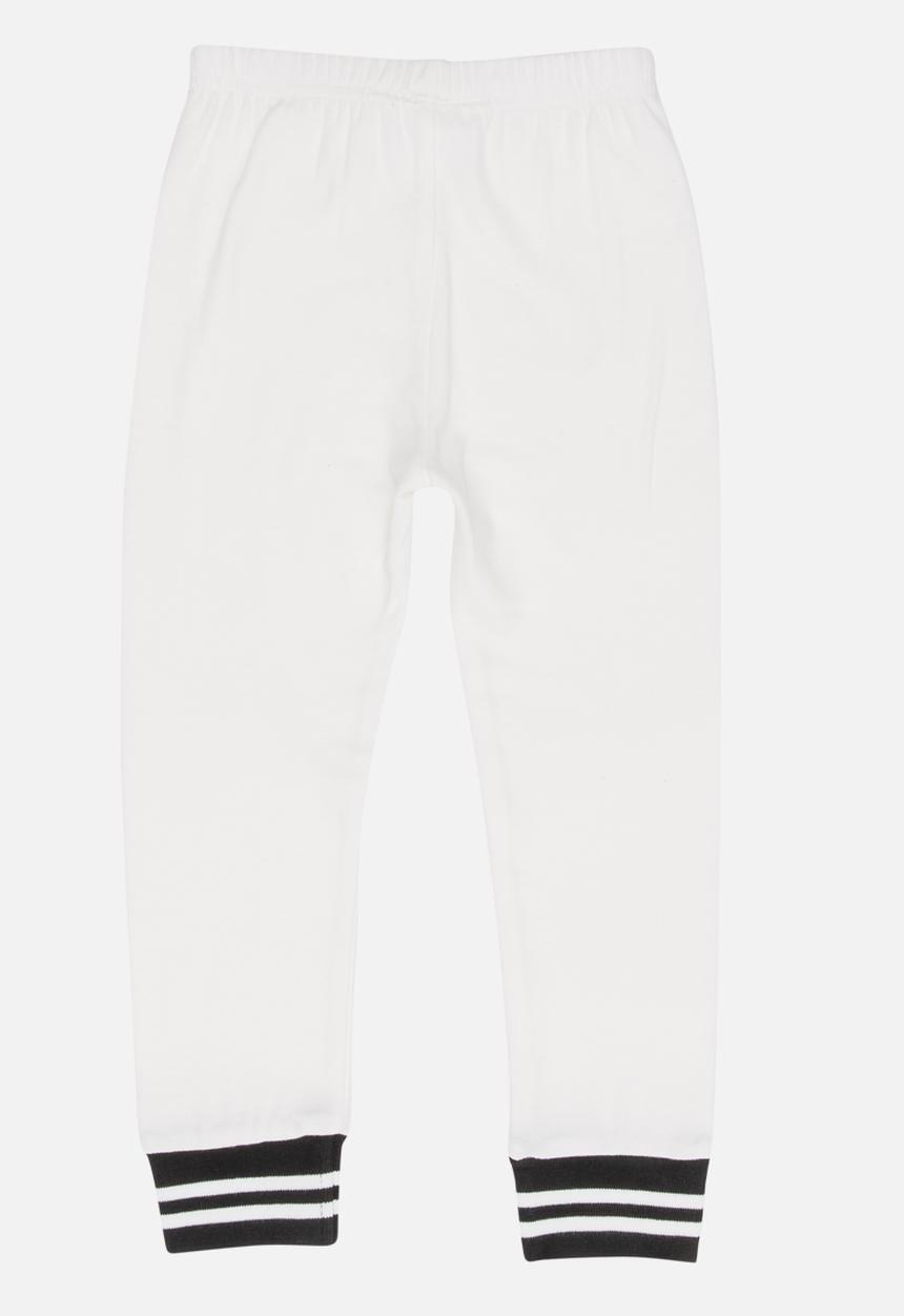 Pop Candy - Colour Block Joggers White
