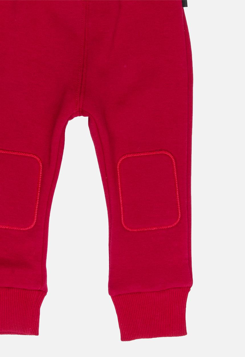 Pop Candy - Velveteen joggers - red
