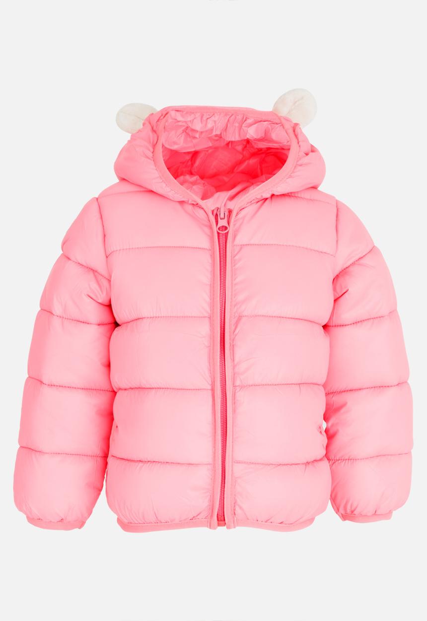 Pop Candy - Girls Puffer Jacket Dark Pink
