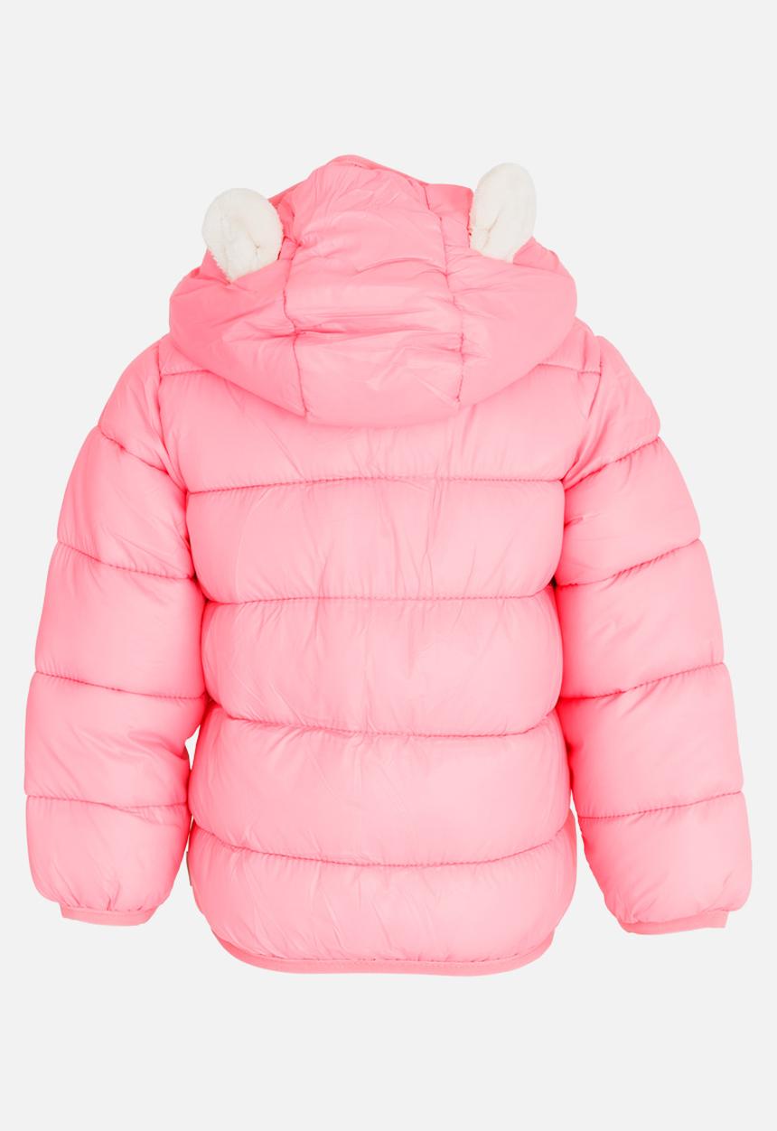 Pop Candy - Girls Puffer Jacket Dark Pink