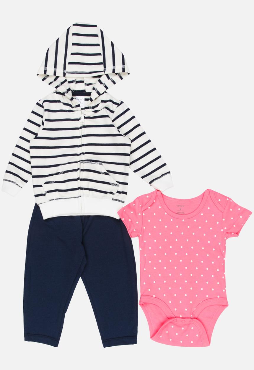 Pop Candy - 3 Piece Hooded  Set Multi-colour