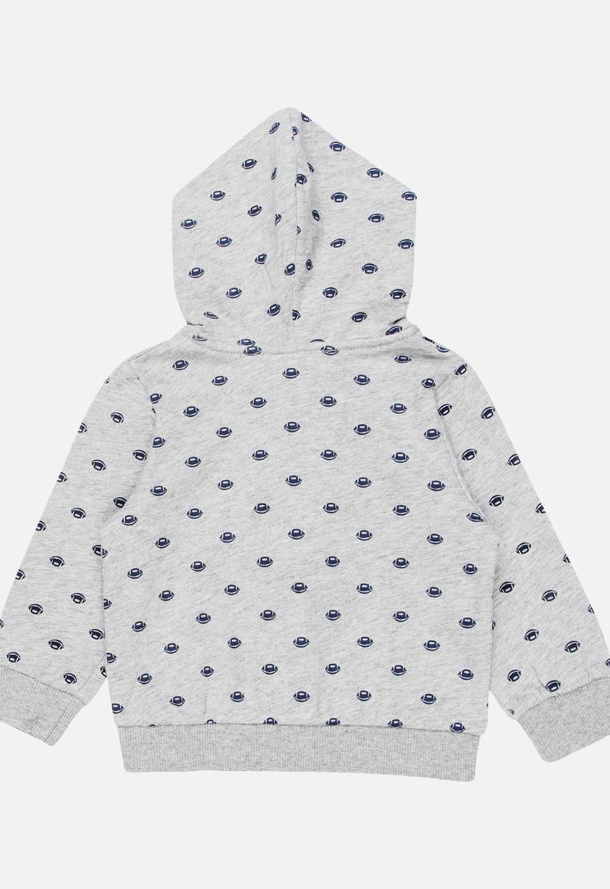 Pop Candy - Football Hoodie Grey