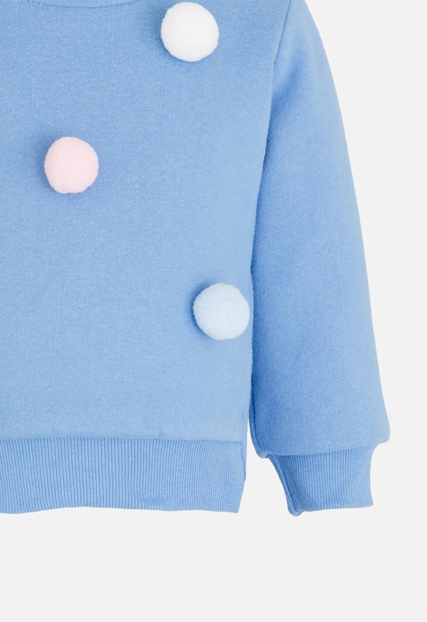 Pop Candy - Girls Long Sleeve Sweat Top Blue