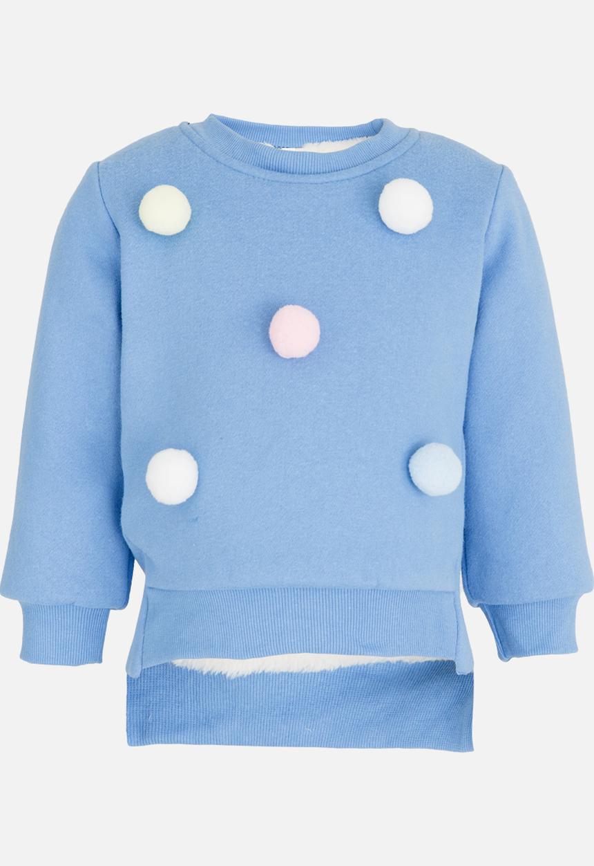 Pop Candy - Girls Long Sleeve Sweat Top Blue