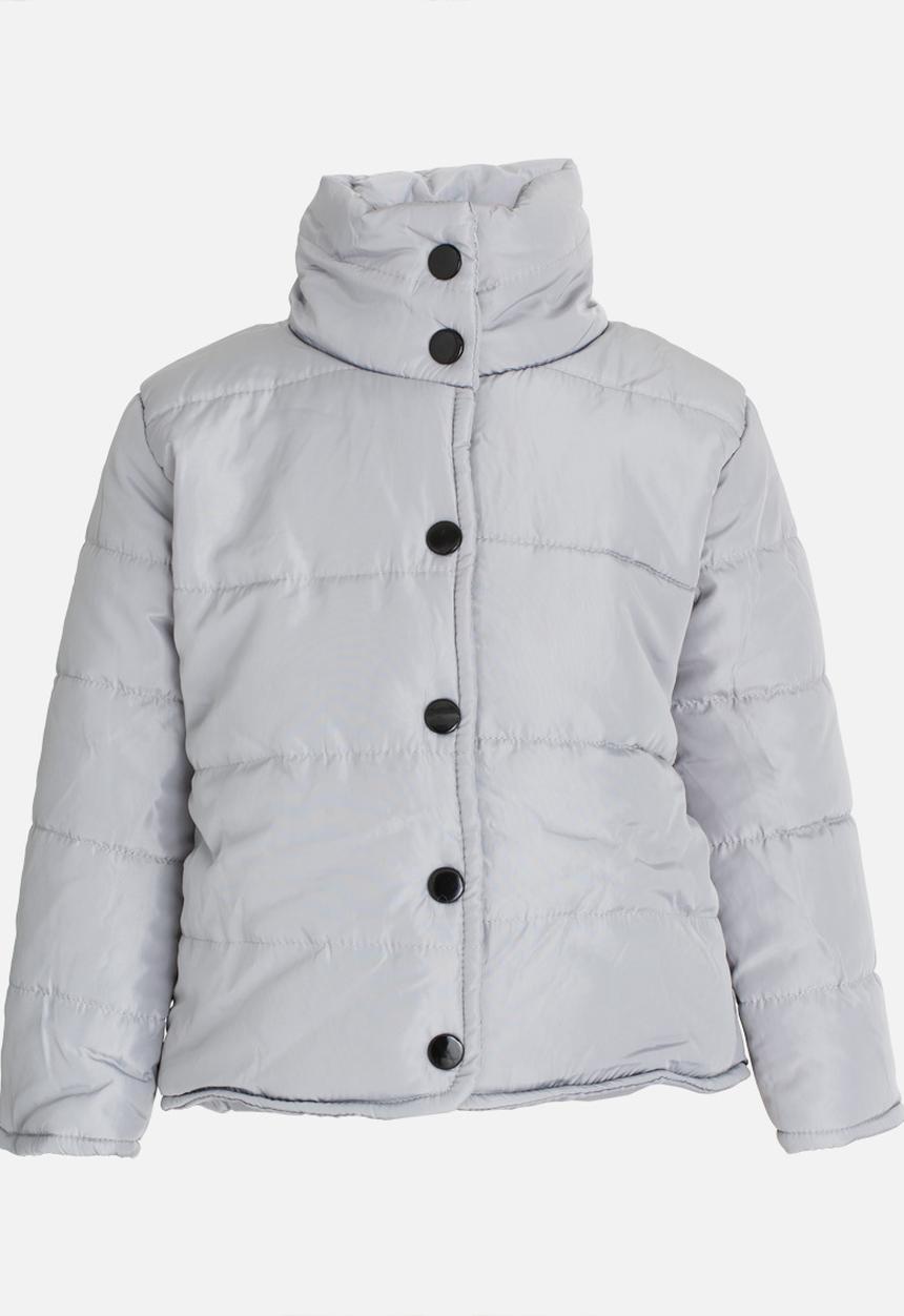 Pop Candy - Girls Puffer Jacket Grey