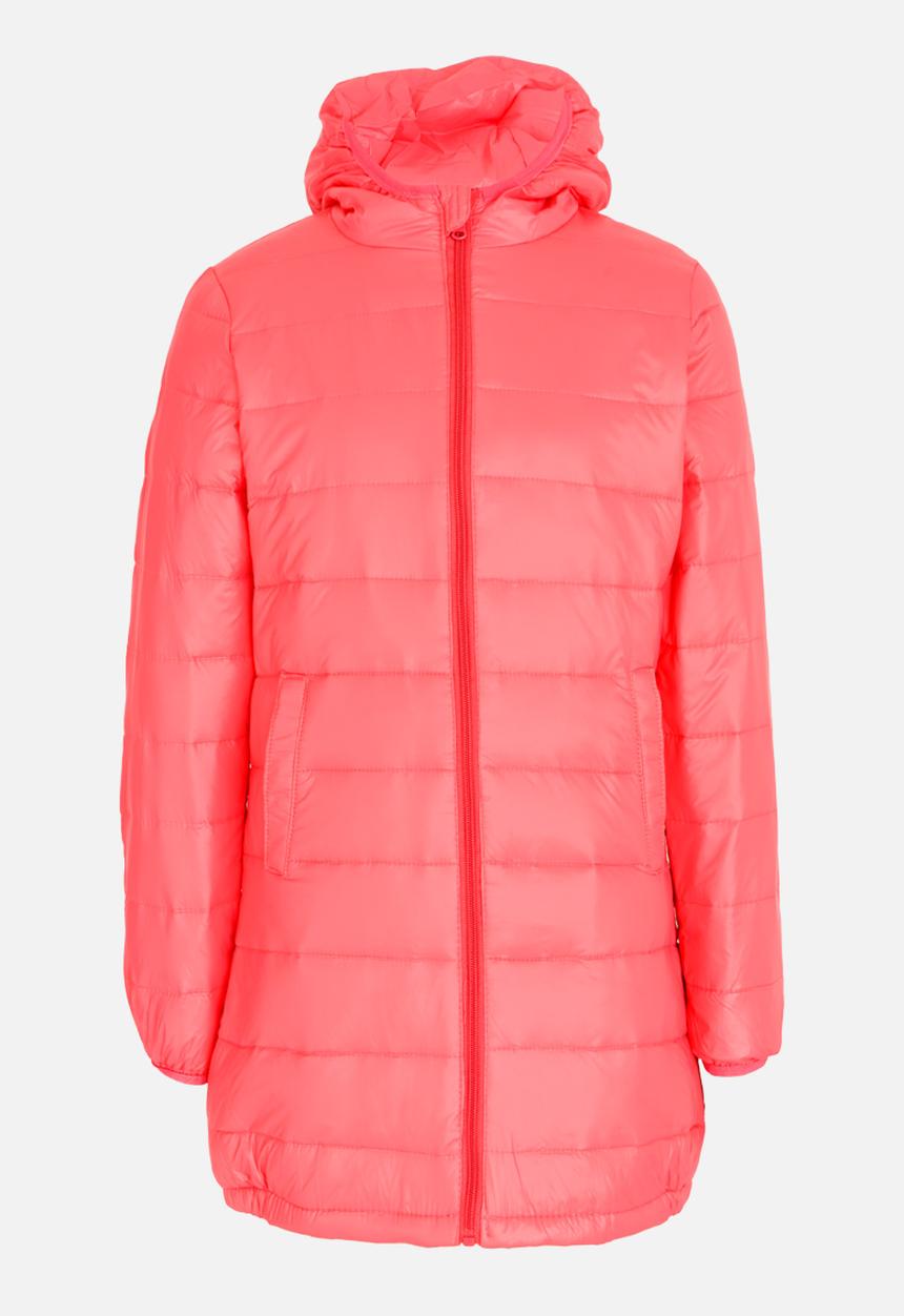 Pop Candy - Girls Longer Length  Puffer Jacket Mid Pink