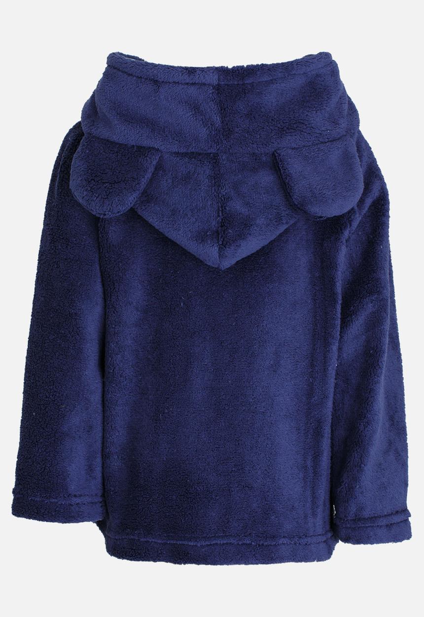 Pop Candy - Printed Hooded Jacket Navy