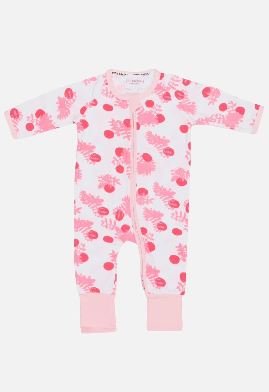 Pop Candy - Printed Sleepsuit Pale Pink
