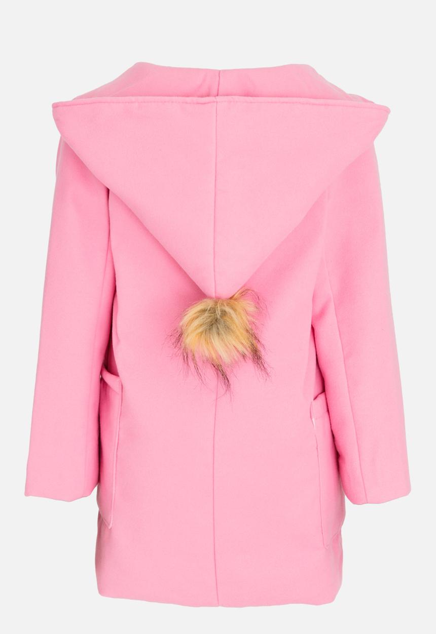 Pop Candy - Girls Hooded Coat Mid Pink
