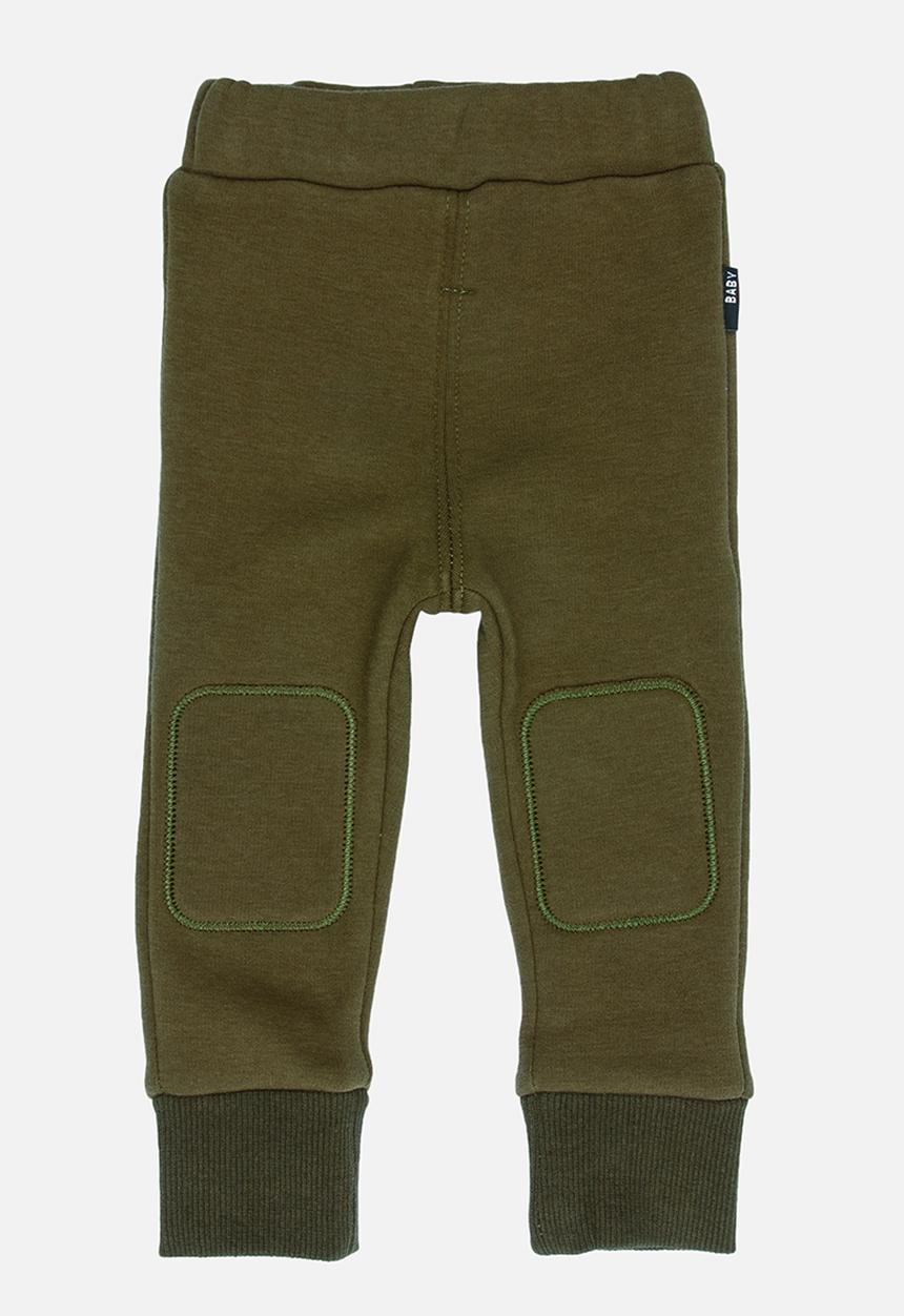 Pop Candy - Velveteen Joggers Khaki Green