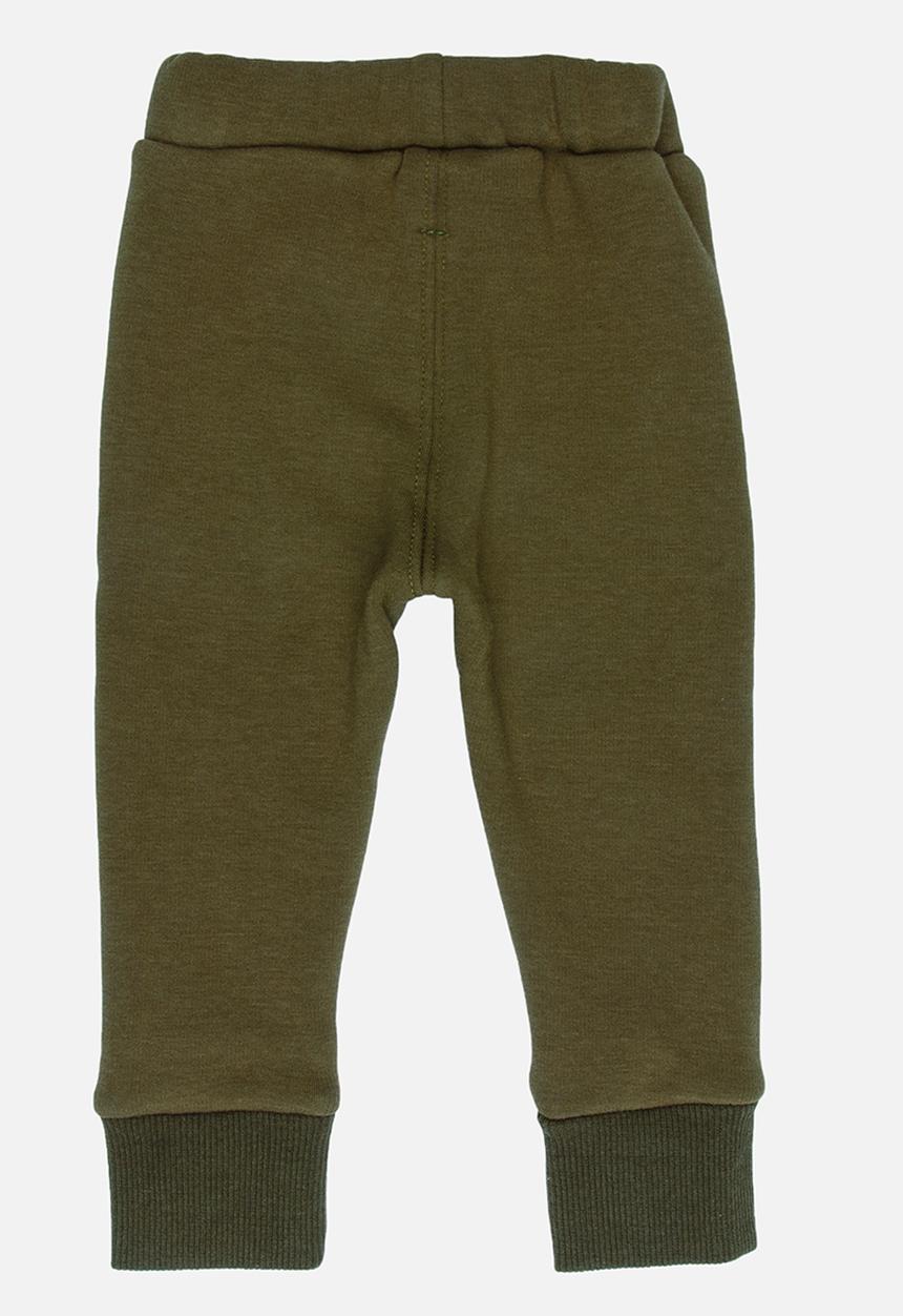 Pop Candy - Velveteen Joggers Khaki Green