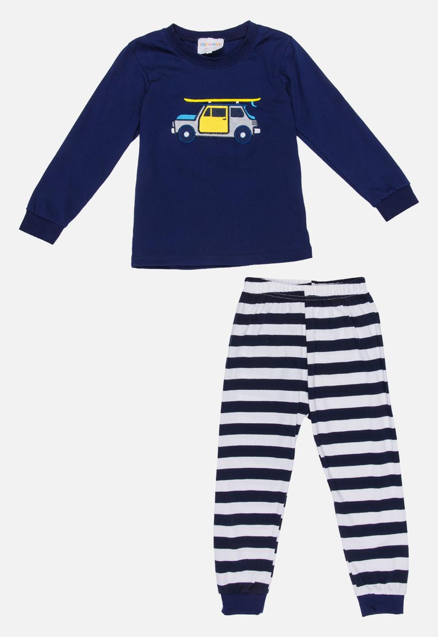 Pop Candy - Car Printed PJ Set - Navy