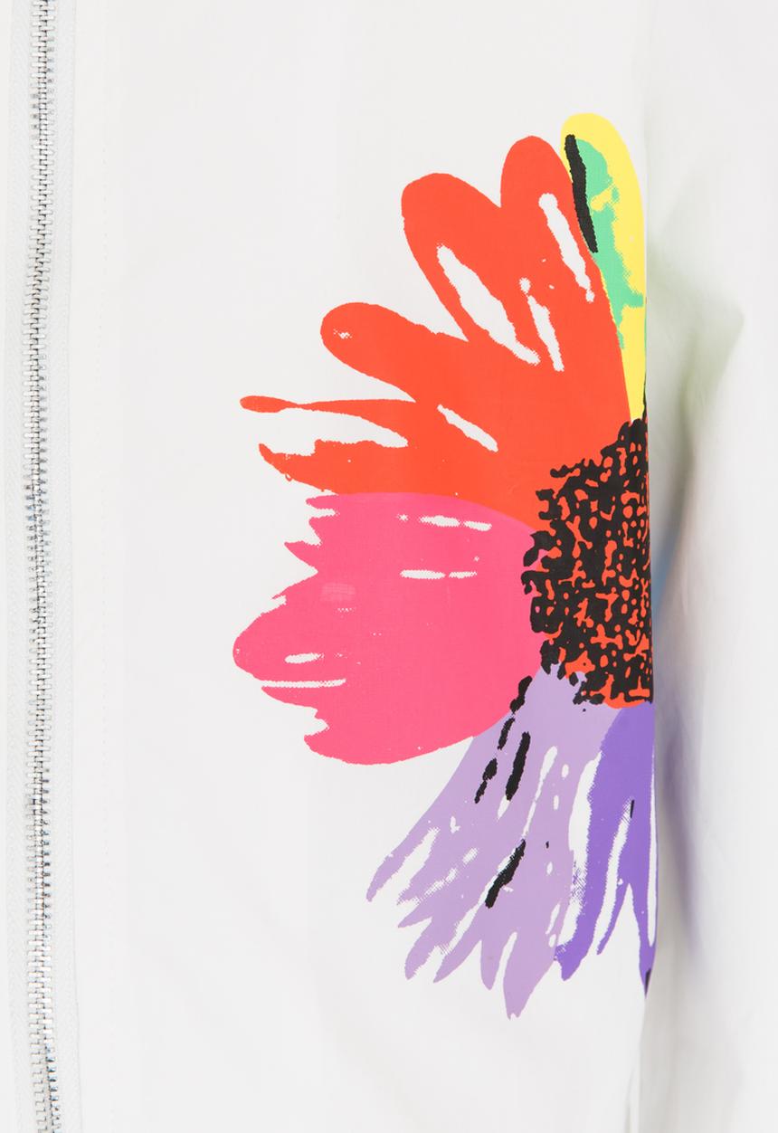 Pop Candy - Printed Long Sleeve Jacket White