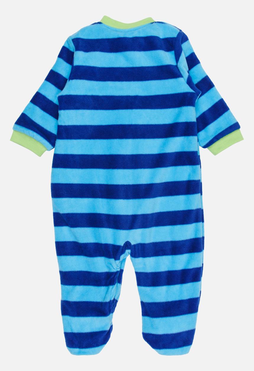Pop Candy - Stripe dinosaur bodysuit - blue & green
