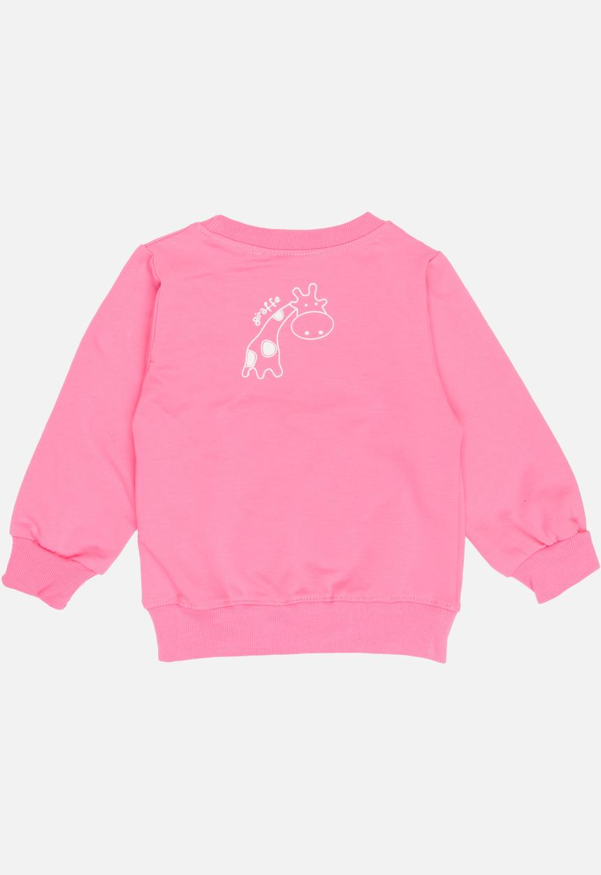 Pop Candy - Girls  Long Sleeve Sweat Top Mid Pink