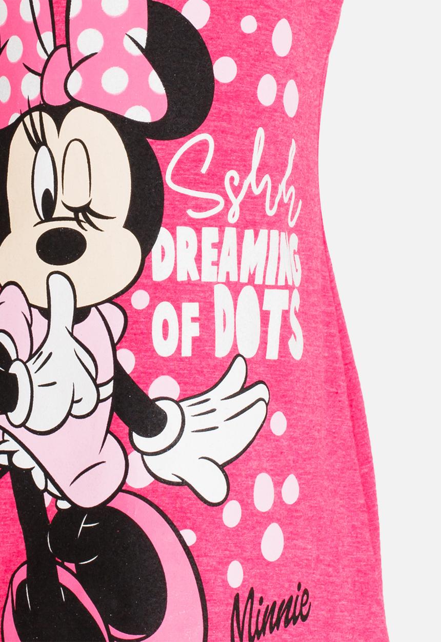 Pop Candy - Minnie Mouse Pj Vest Mid Pink
