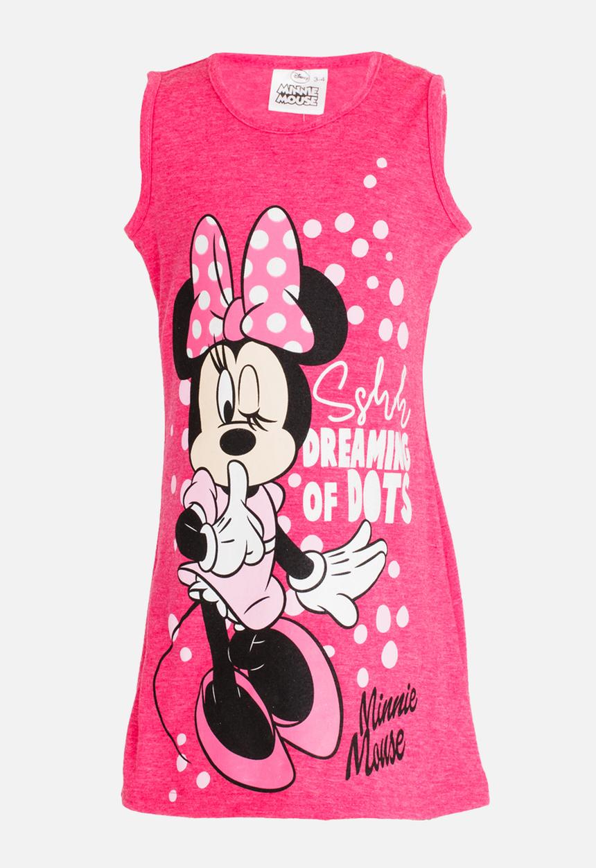 Pop Candy - Minnie Mouse Pj Vest Mid Pink