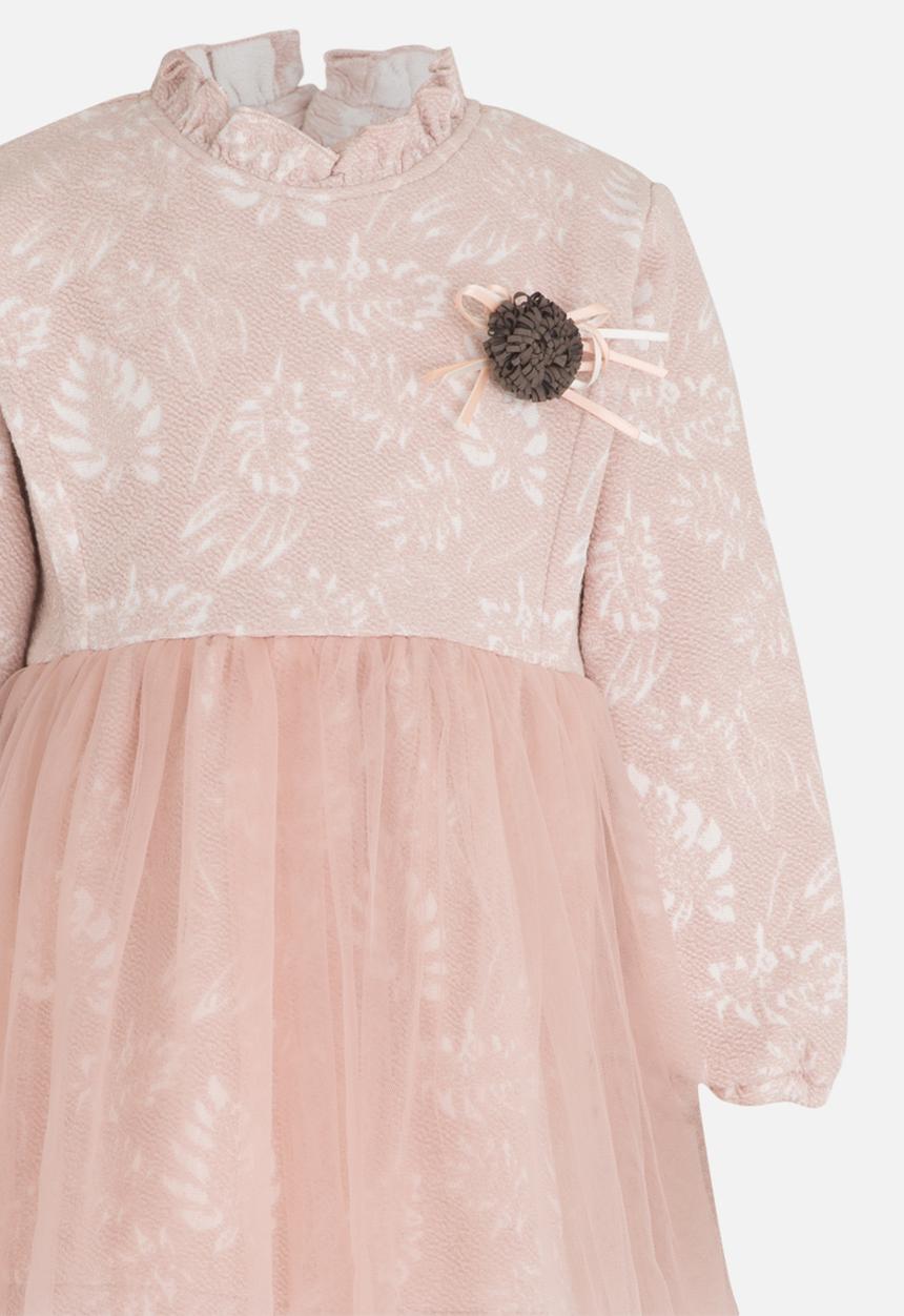 Pop Candy - Long Sleeve Tutu Dress Pale Pink