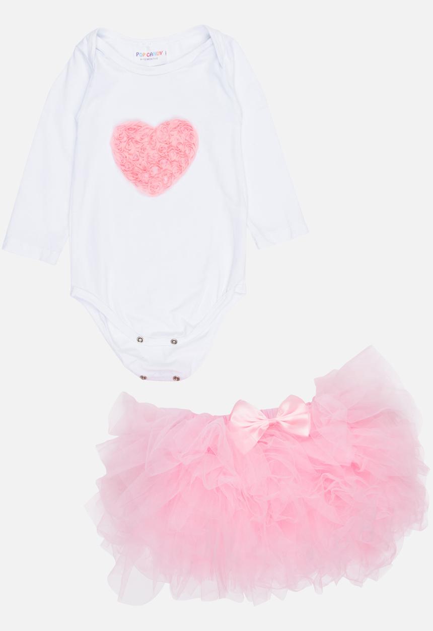 Pop Candy - 4 Piece Tutu Skirt Set Pale Pink