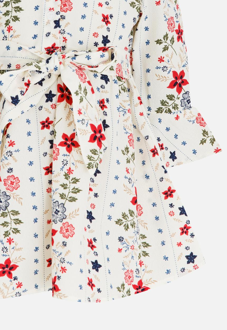 Pop Candy - Long Sleeve Printed Dress Multi-colour