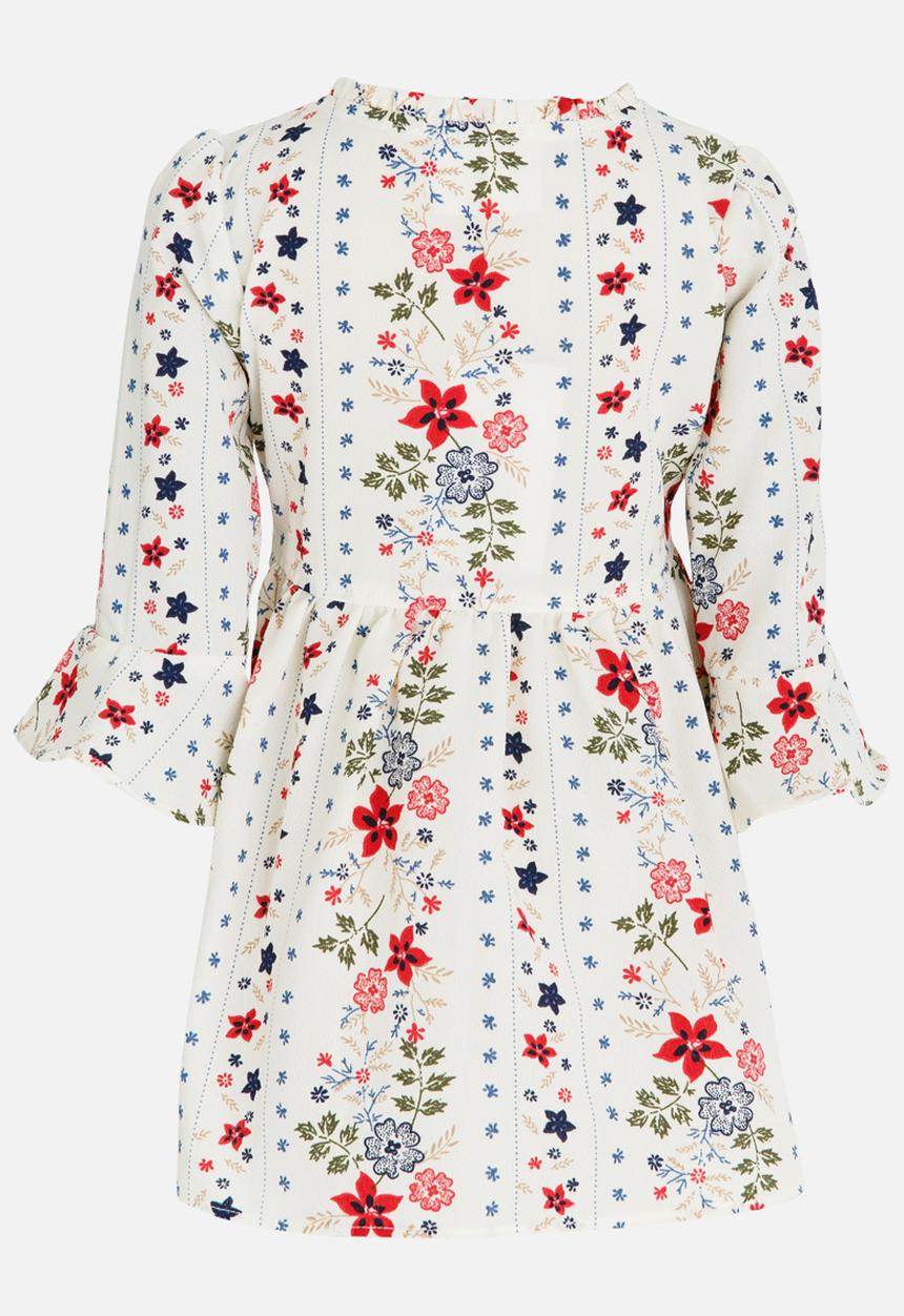 Pop Candy - Long Sleeve Printed Dress Multi-colour