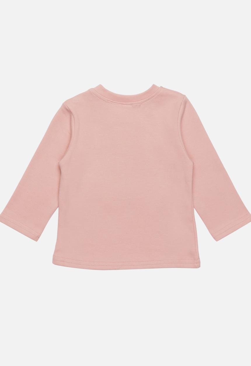 Pop Candy - Long Sleeve Printed Tee Pale Pink
