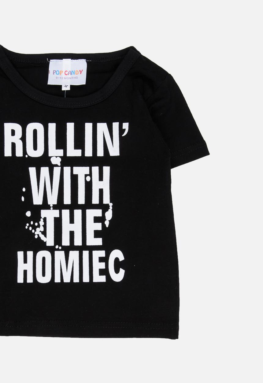 Pop Candy - Short Sleeve Printed Tee Black