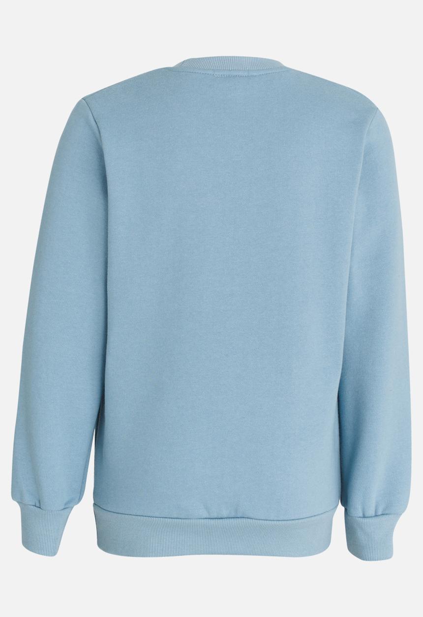 Pop Candy - Printed Dino Sweat Top Pale Blue