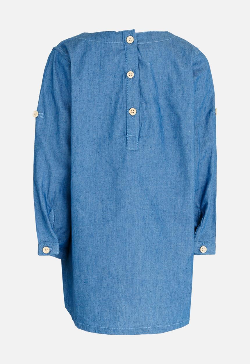Pop Candy - Babydoll Denim Dress Blue