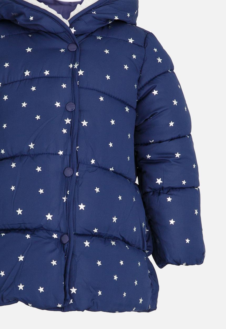 Pop Candy - Boys Hooded Puffer Jacket Navy