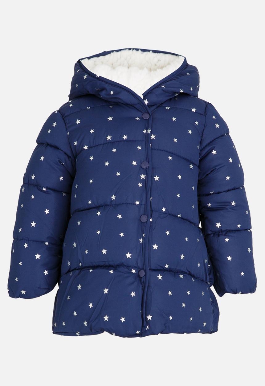 Pop Candy - Boys Hooded Puffer Jacket Navy
