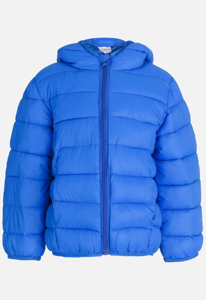 Pop Candy - Puffer Hoodie Jacket Blue