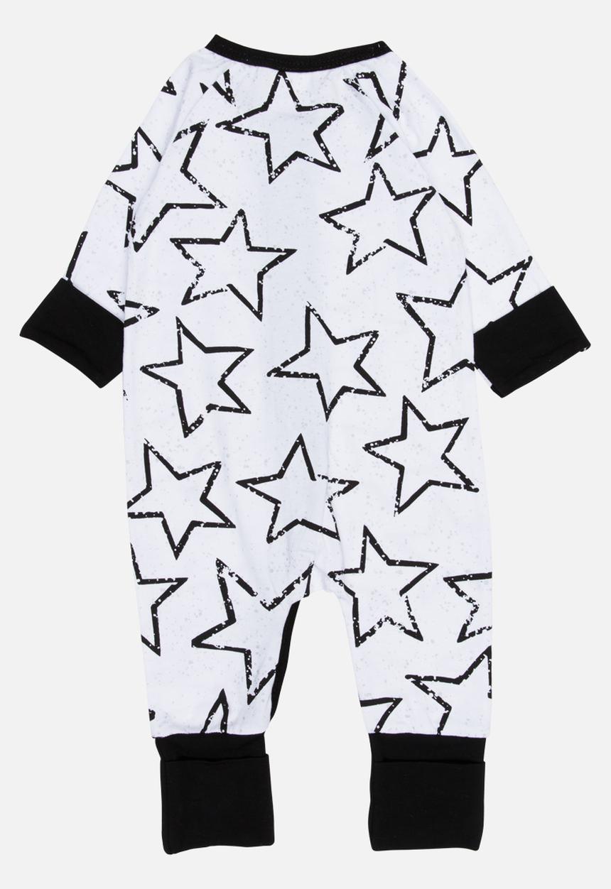 Pop Candy - Printed  Sleepsuit Black and White