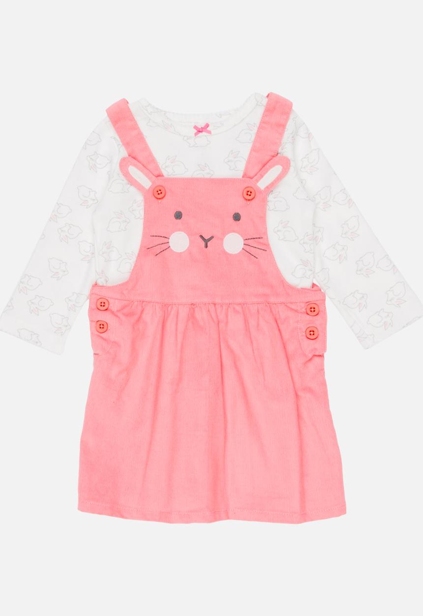 Pop Candy - Printed Dress Set Mid Pink