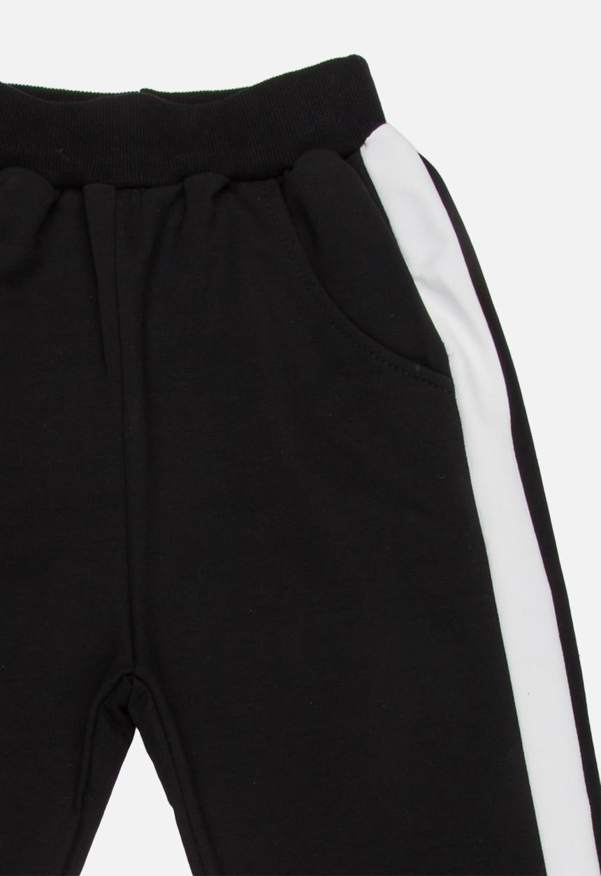 Pop Candy - Racing Stripe Pants Black