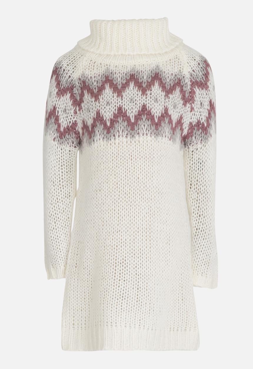 Pop Candy - Stripe turtle neck - white