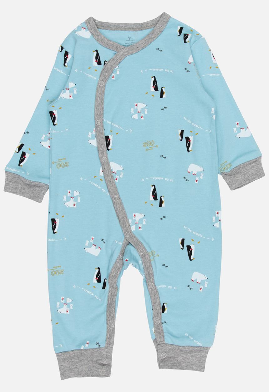Pop Candy - Printed Sleepsuit Pale Blue