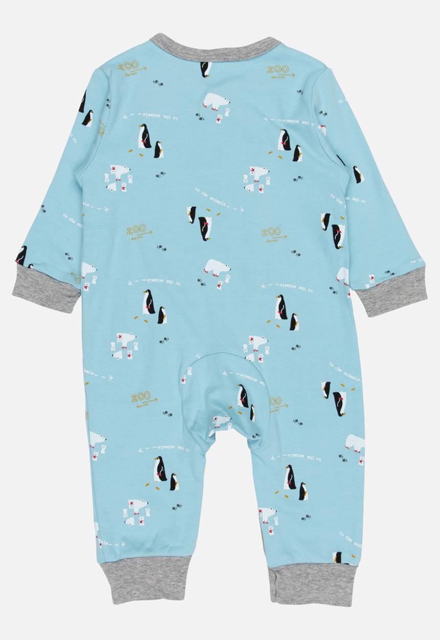 Pop Candy - Printed Sleepsuit Pale Blue