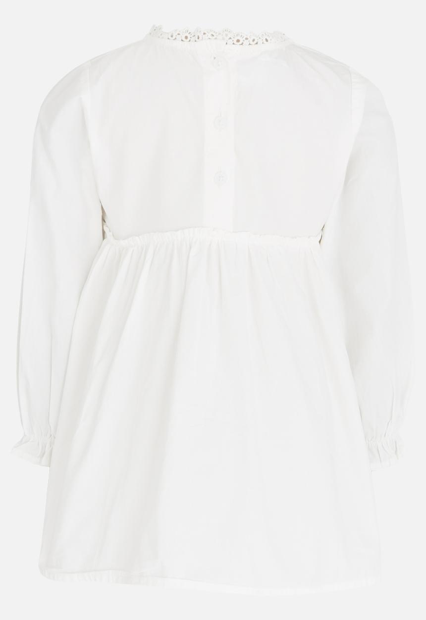 Pop Candy - Long Sleeve Printed Dress White