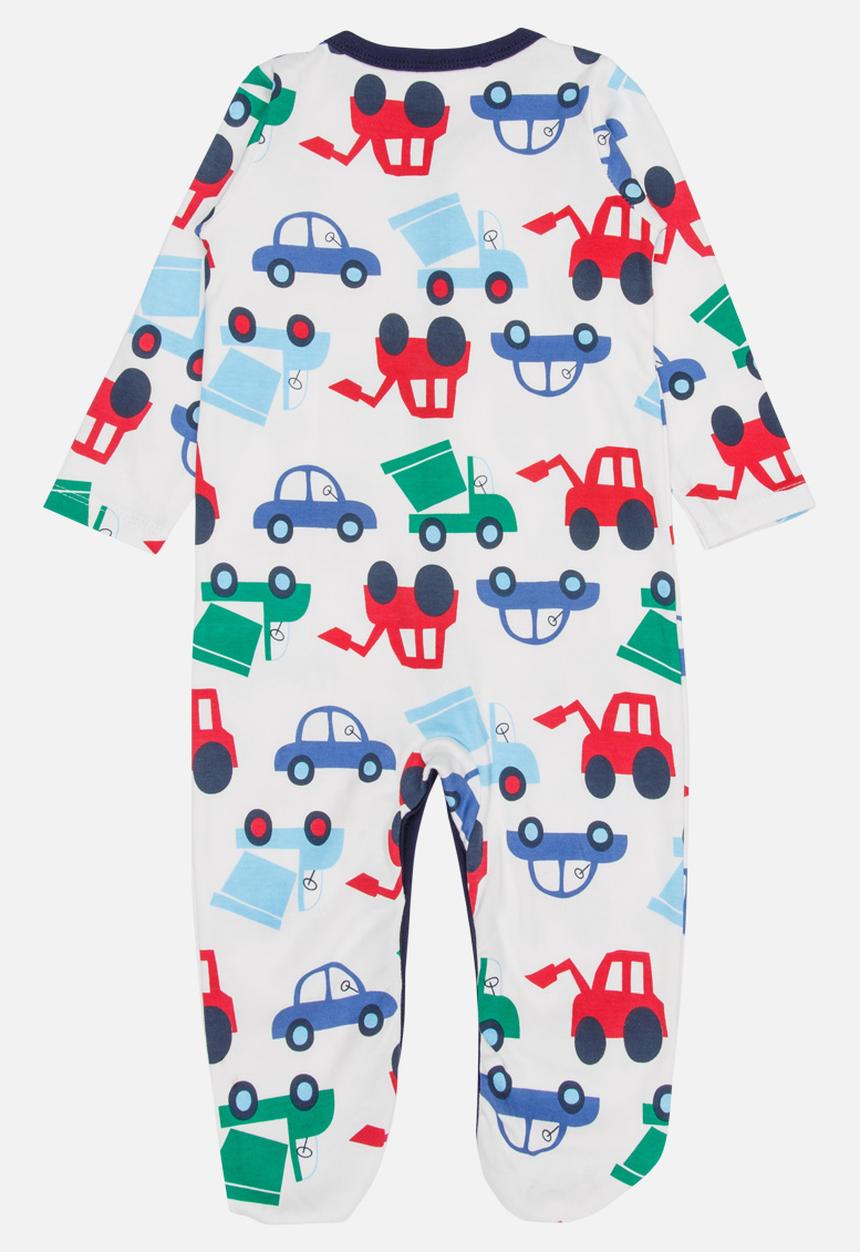 Pop Candy - Printed Sleepsuit White