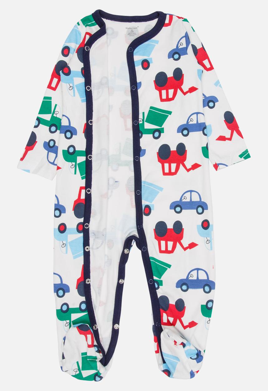 Pop Candy - Printed Sleepsuit White